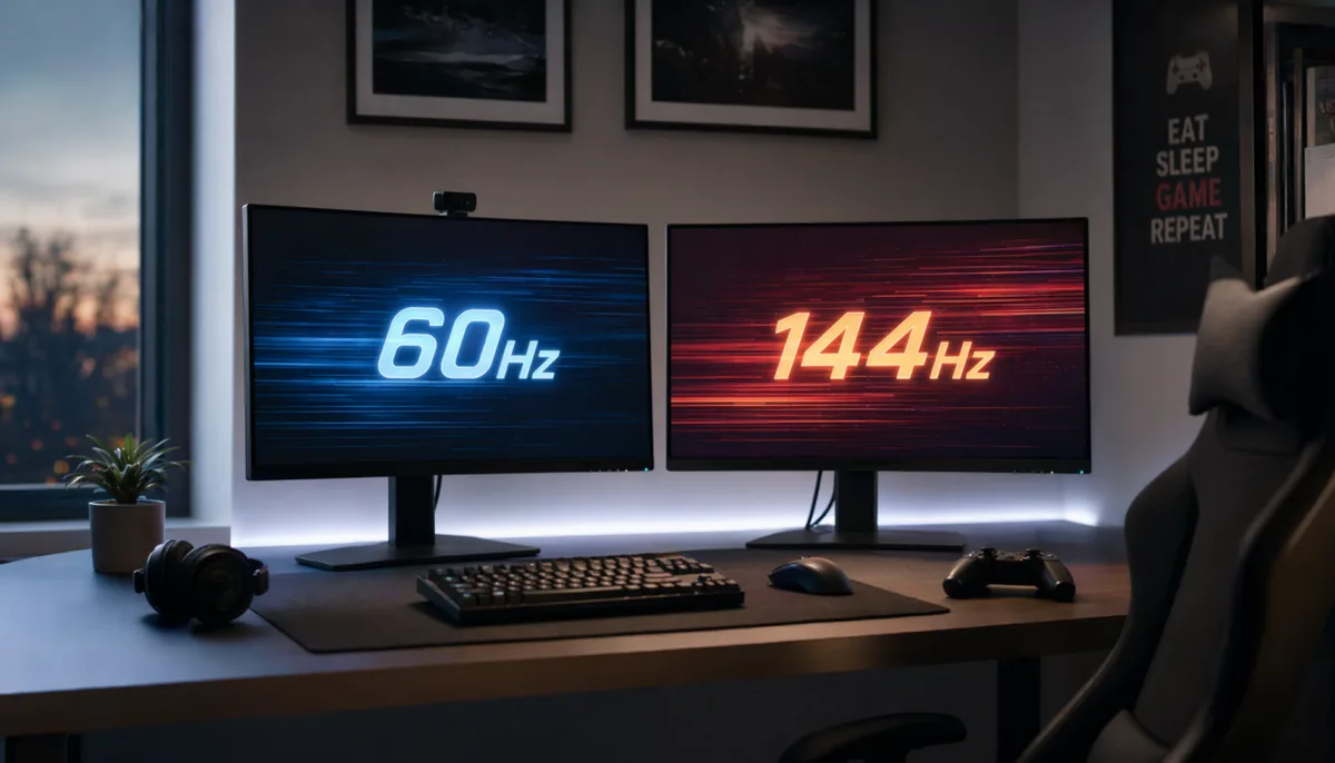 144Hz vs 60Hz gaming power draw