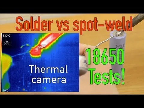 How to Solder & Replace 18650 Cells in Old Laptop Batteries 4 18650 cell soldering vs spot welding