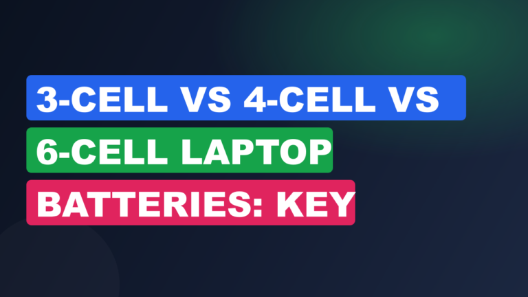 3-Cell vs 4-Cell vs 6-Cell Laptop Batteries: Key Differences