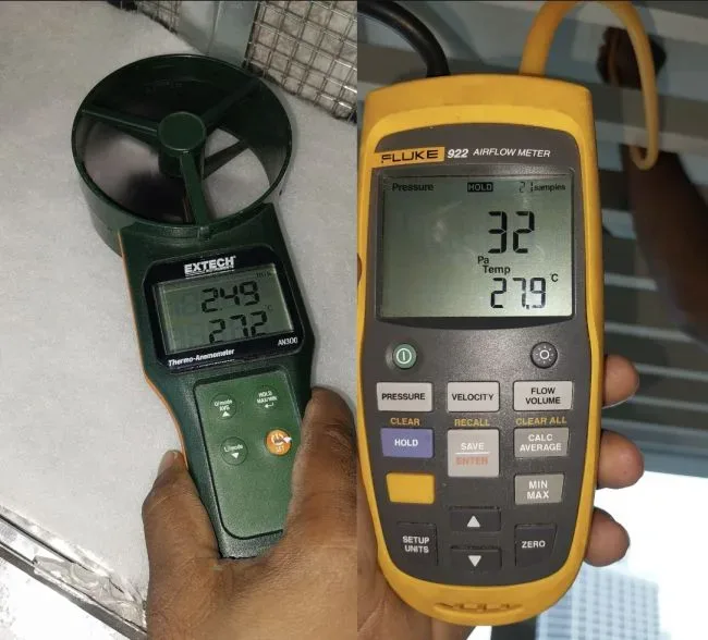 Does Cold AC Blown Into Laptop Cooling Pads Drop Temps More? 5 AC supply air temperature check