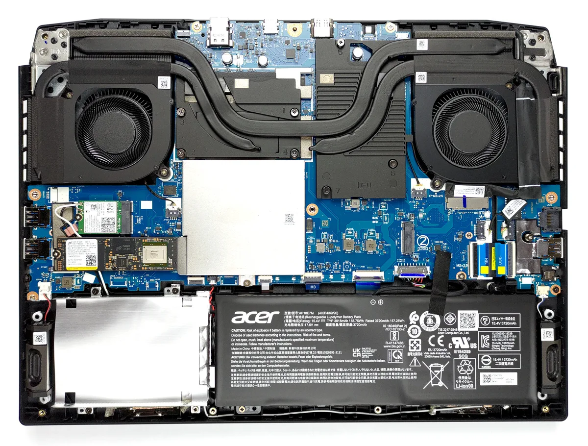 Acer Nitro 5 dual intake vent locations