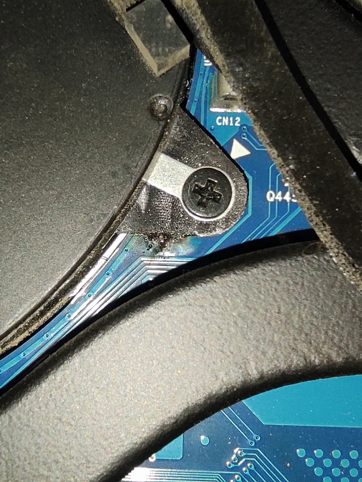 Asus motherboard DC jack soldering damage