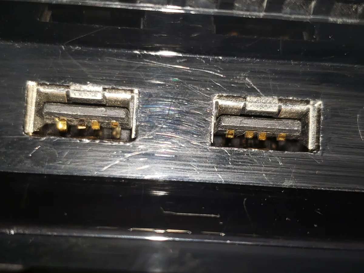 bent USB-C port pins