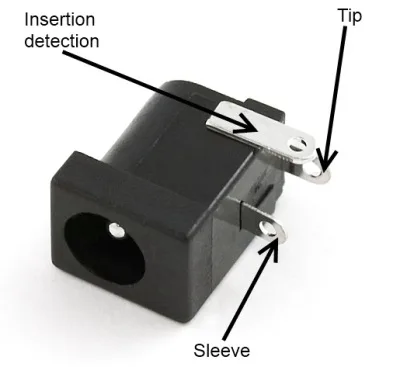 DC barrel polarity mismatch risk