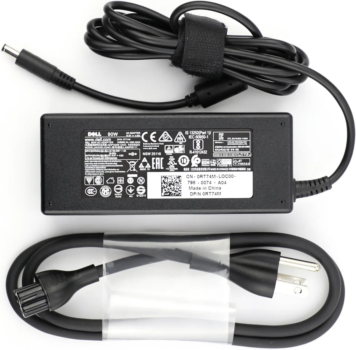 Dell adapter wattage label