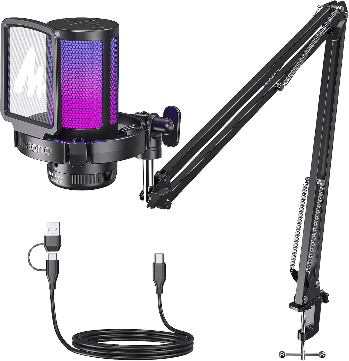 gaming microphone noise gate adjustment