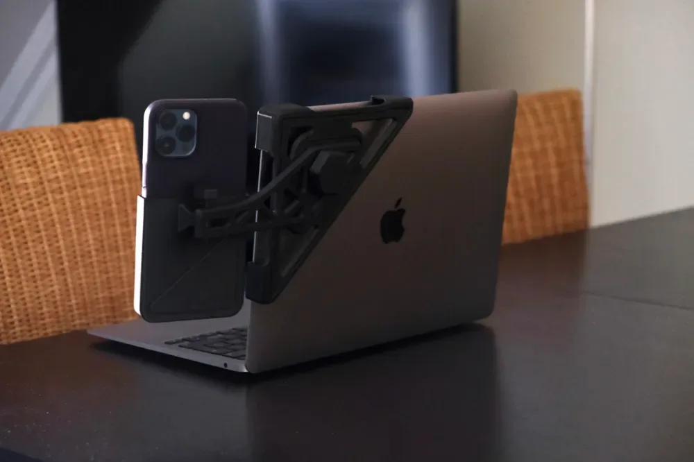 how to attach phone mount holder to laptop cooling pad