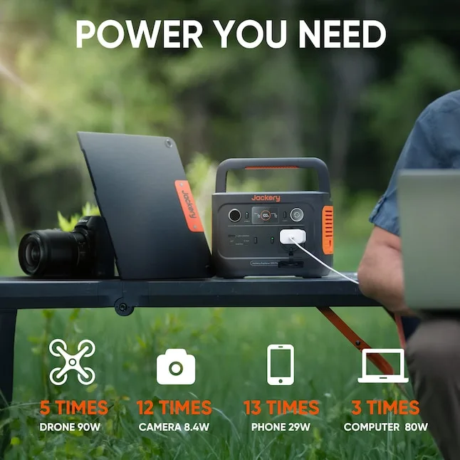 how to charge laptop from a portable power station ecoflow j mt8c1242