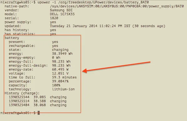 How to Check Ubuntu Linux Battery Health with Upower Command 3 How to Check Ubuntu Linux Battery Health with Upower Command