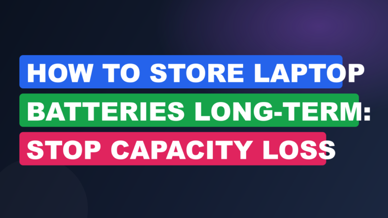How to Store Laptop Batteries Long-Term: Stop Capacity Loss