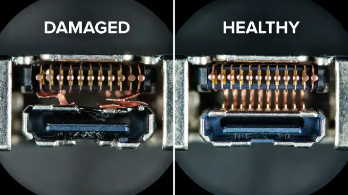 Laptop Plugged In But Battery % Drops? Quick Fixes That Work 3 laptop charging port damage