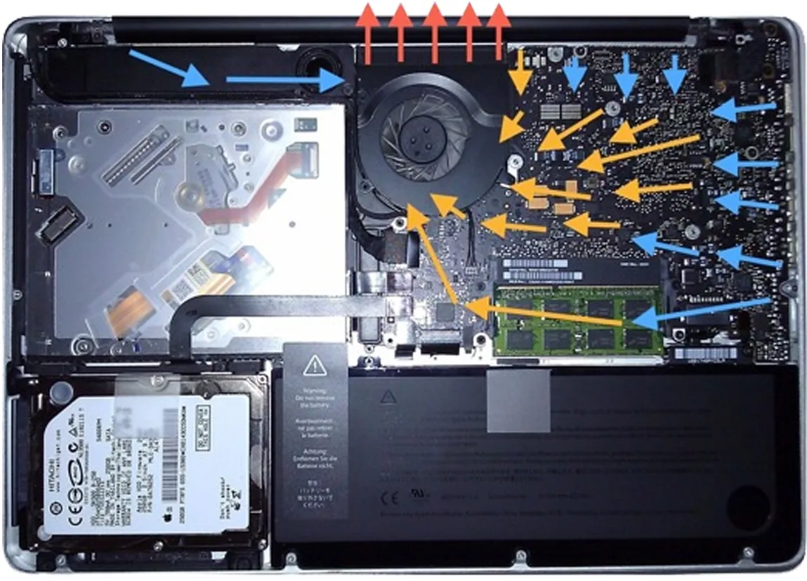 laptop intake vent alignment