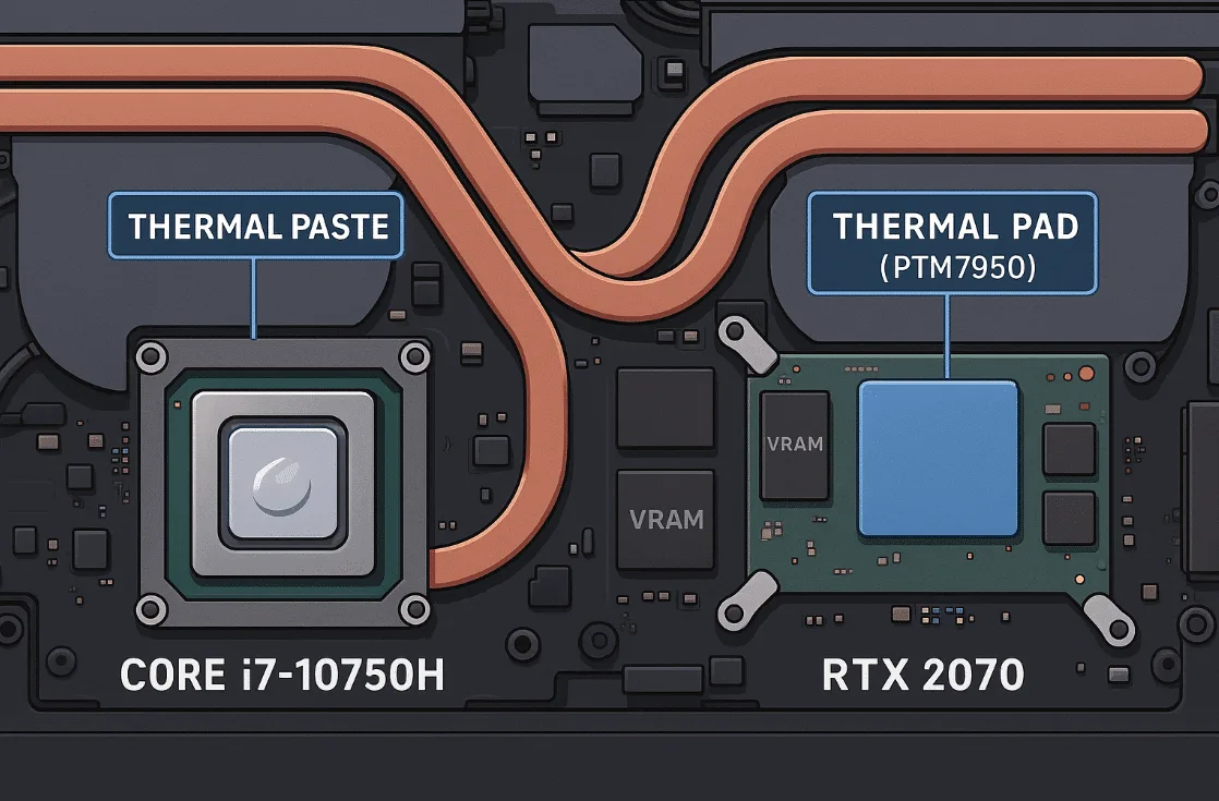 laptop thermal paste degradation