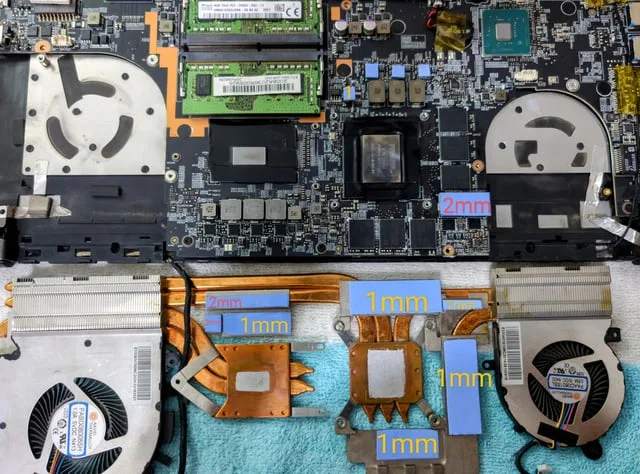 laptop thermal performance variables