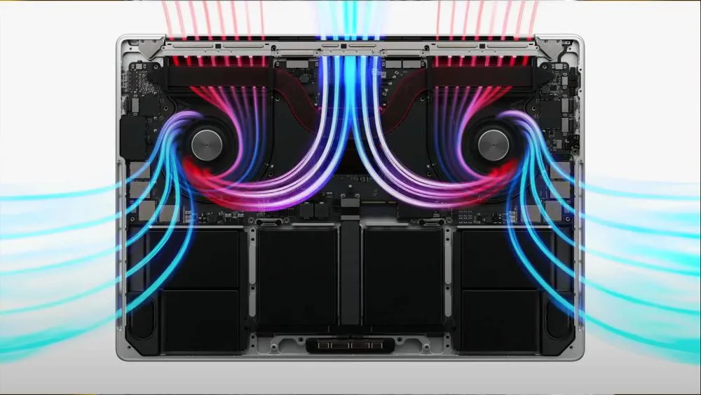 MacBook side intake vent system