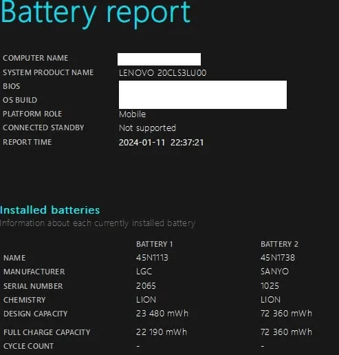 OEM vs third-party Lenovo laptop battery