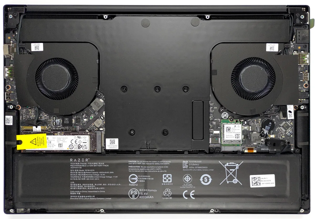 scratched Razer Blade unibody aluminum chassis