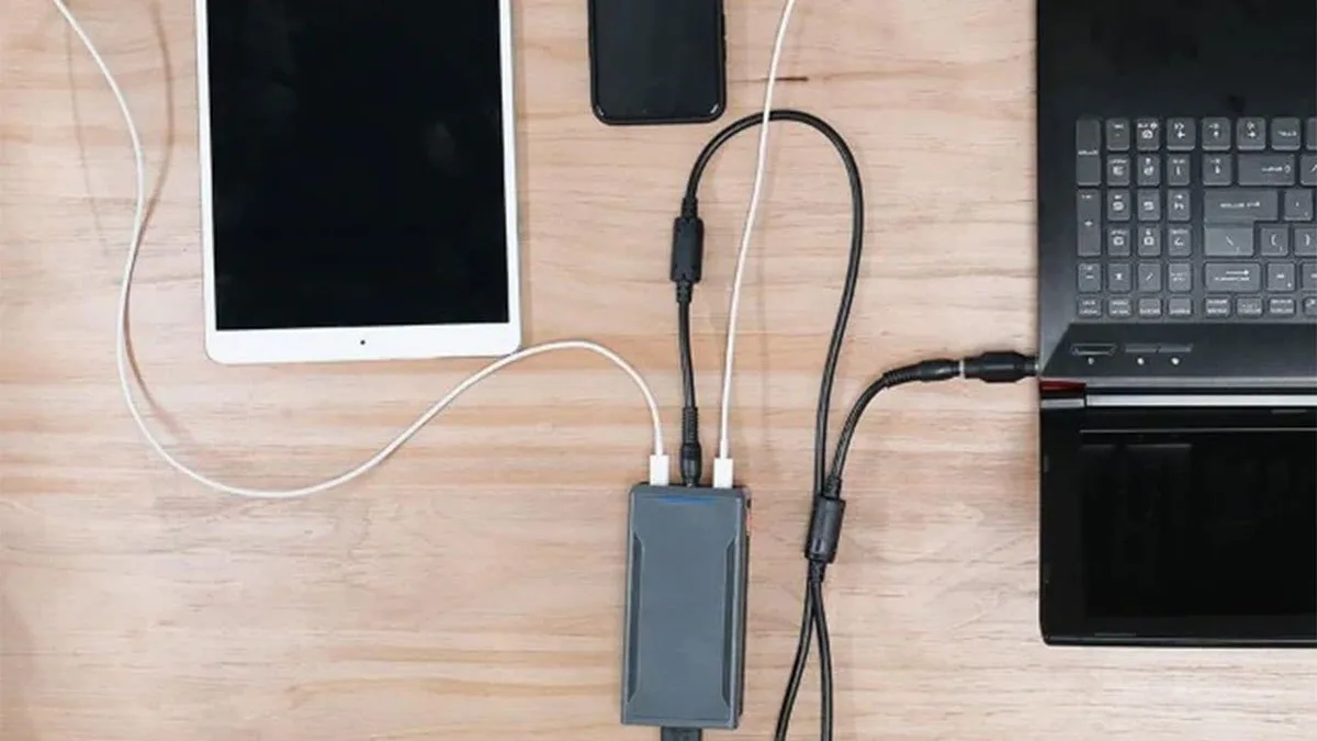 SlimQ 240W charger laptop setup workflow