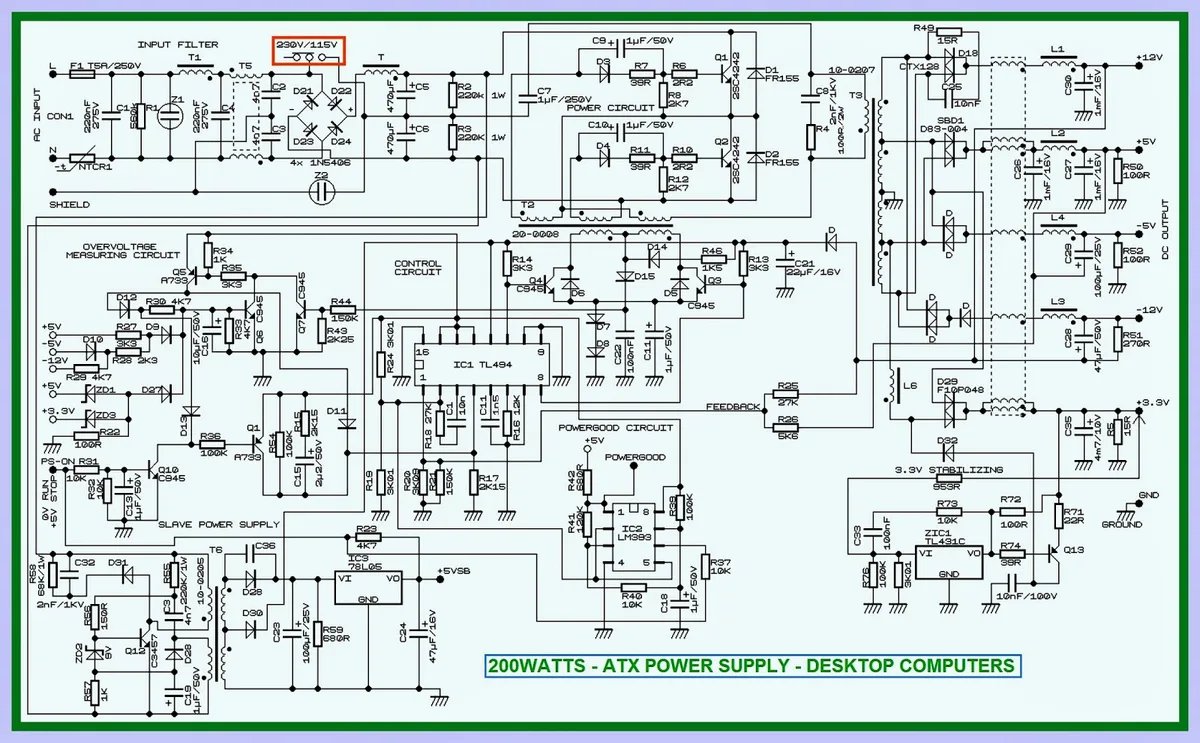 switched-mode power supply idle heat