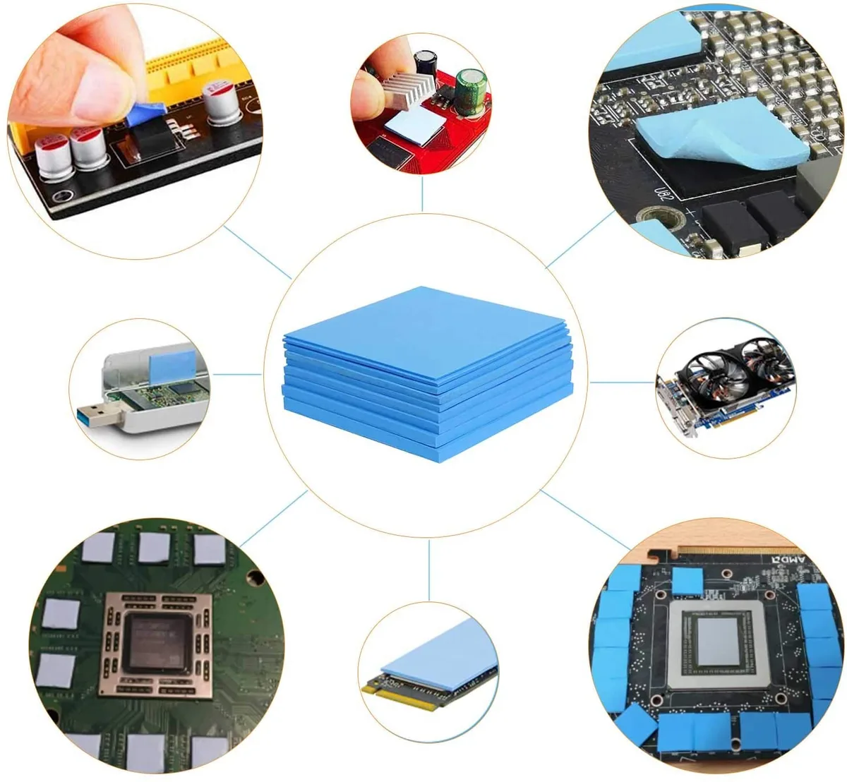 thermal pad conductivity variants