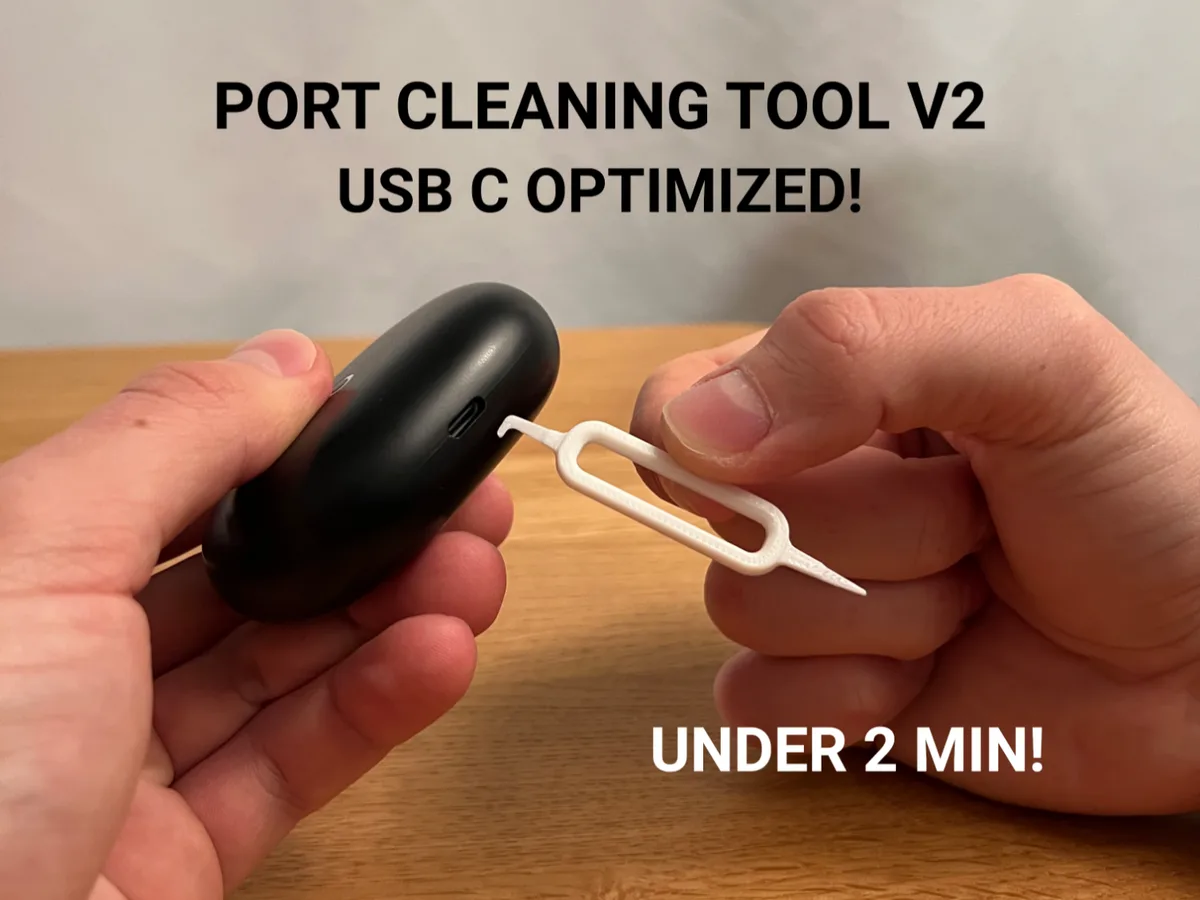 USB-C port cleaning tools