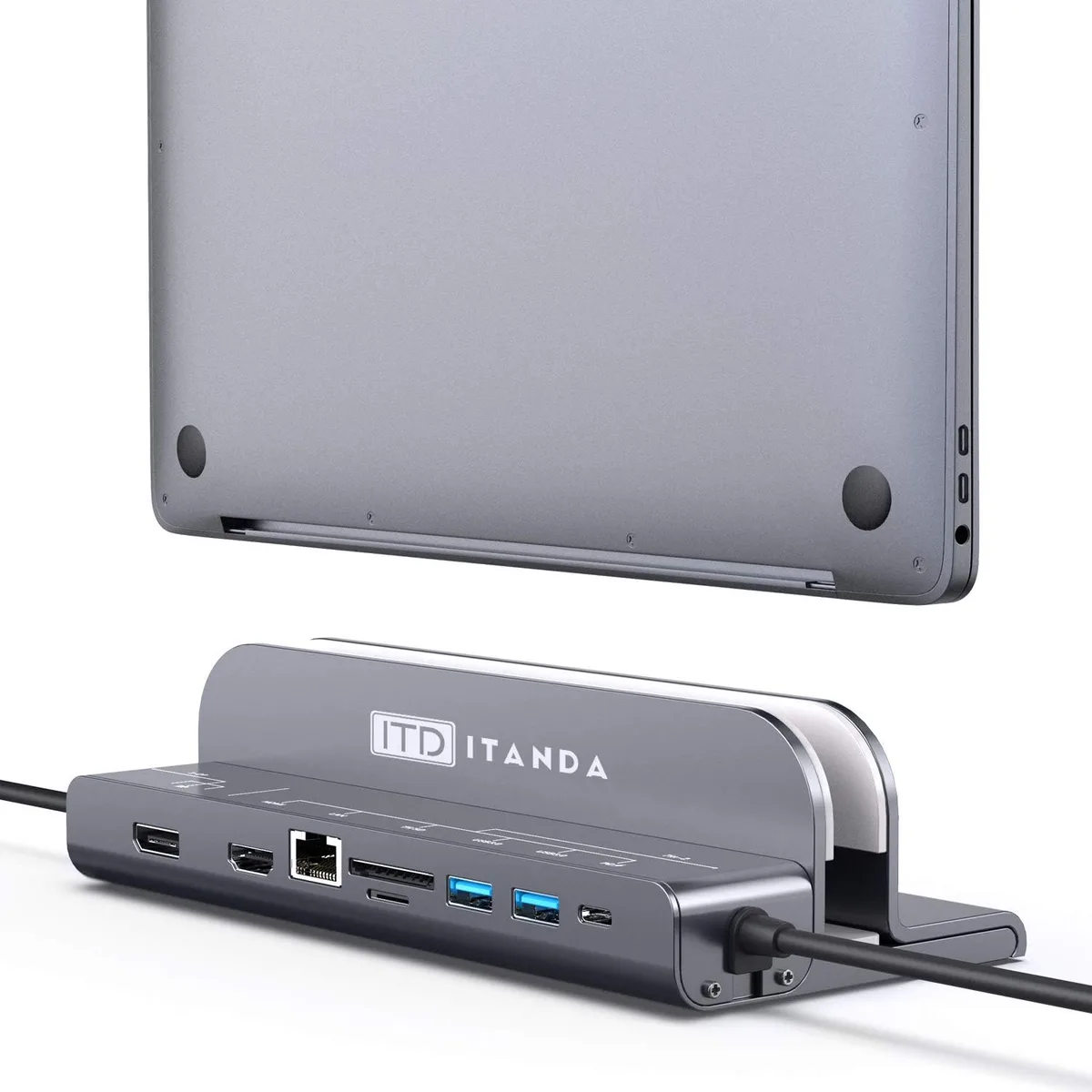 vertical laptop docking station