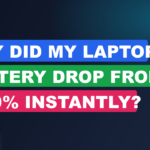 why did my laptop battery drop from 40 to 0 instan cover mt84w2ff