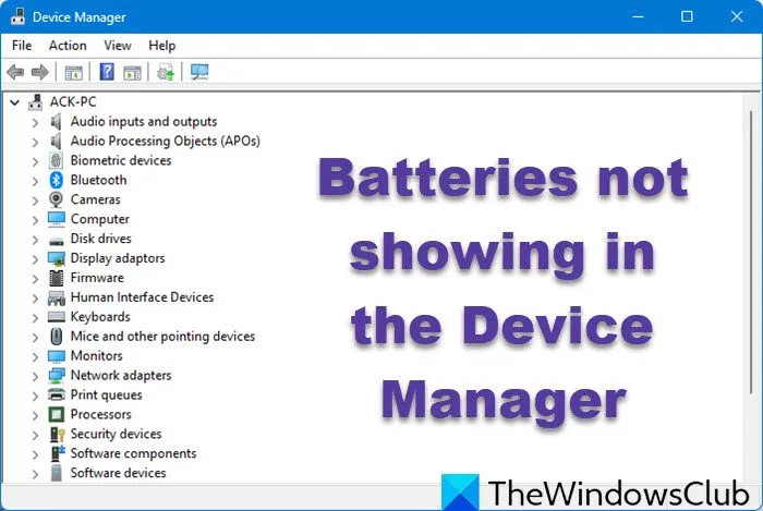 Windows 11 battery device driver