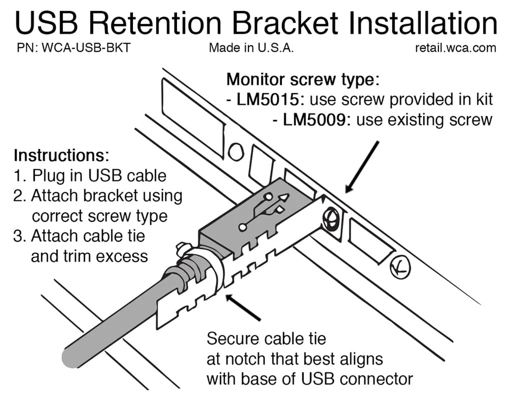 worn laptop USB port retention clip